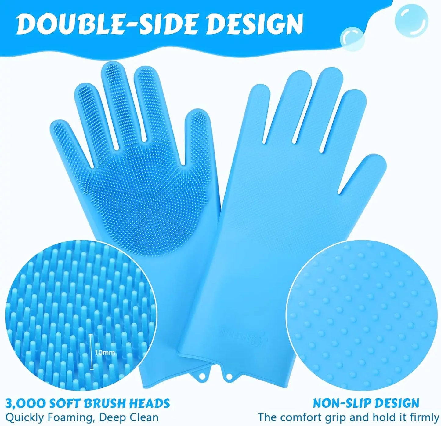 3-in-1 Pet Grooming Gloves